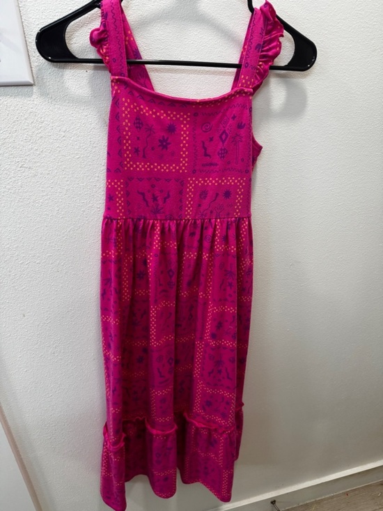 Cat & Jack Other - Cat & Jack Pink Pattern Dress Girls Sz M 8